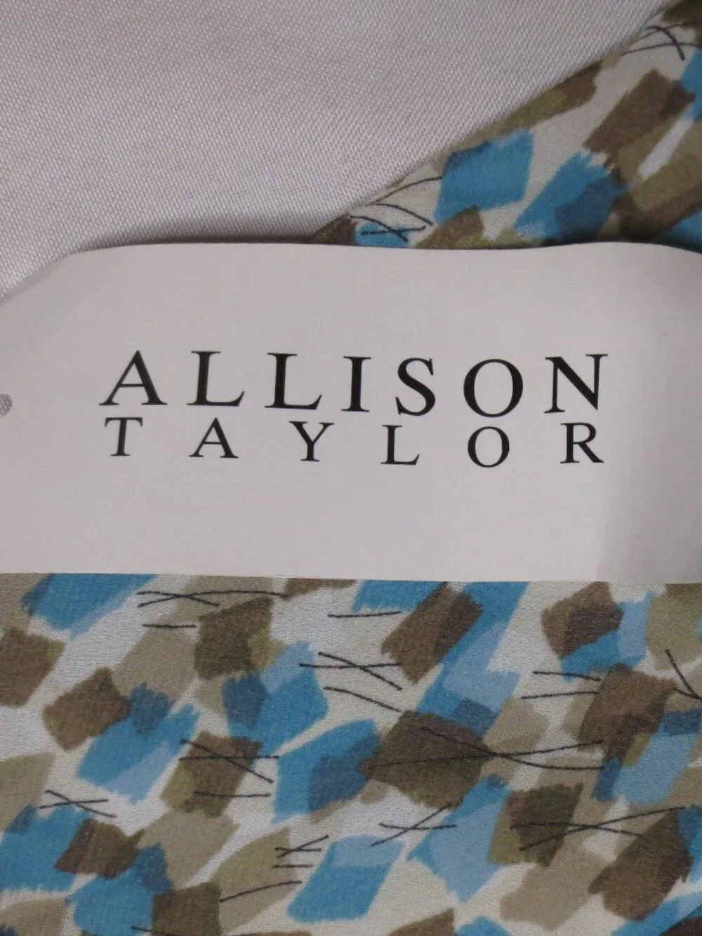 NWT ALLISON TAYLOR womens SKIRT teal BROWN a-line TWIRL career TURQUOISE SIZE 10